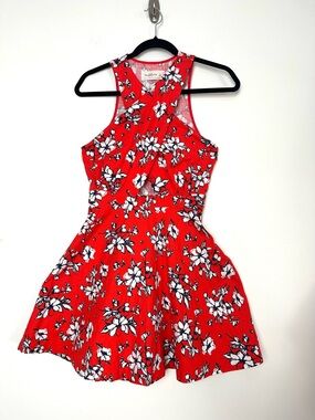 A&F Floral Fit and Flare Mini Dress Summer Twee Picnic Cottagecore Prairiecore